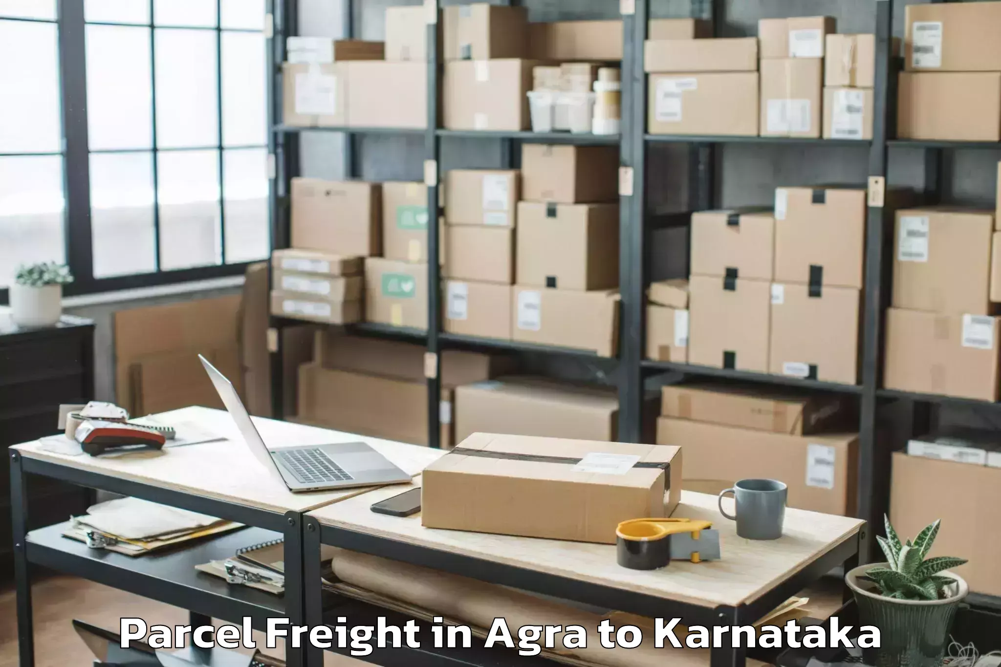 Book Agra to Mangaluru Airport Ixe Parcel Freight